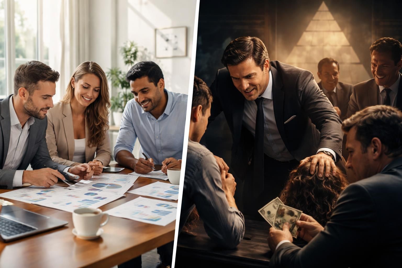 découvrez comment distinguer le marketing de réseau (mlm) de la vente pyramidale, leurs différences clés, et apprenez à identifier un système légitime pour éviter les arnaques.